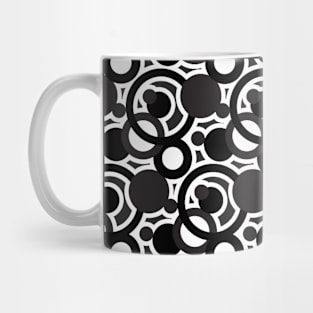 Black and white abstract pattern Mug